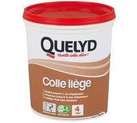 Quelyd Colle Liège Murale Pâte - Dalles et Rouleaux - Intérieur - Pièces Non-Humides - Application Murale Directe - 1 Pot 1 kg
