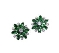 Colle Décor Perceuse Examen Kits Screw Back Earrings Birthstone Cartilage Earring Stud Tragus Piercing Earring Dainty Jewelry Fournitures Kits Outils Trousse Bijoux (Green, One Size)