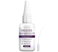 Colle Dentaire Extra Forte, Colles pour Dentier, Colle pour Appareil Dentaires Cassé, Résistant à la Chaleur et Étanche, Convient pour le Collage et le Remplissage de Divers Matériaux Dentaires, 50g