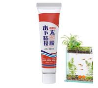 Colle d'étanchéité adhésive sous-marine - 120 ml, 120 g, 18,6 x 5,2 cm, 7,32 x 2,05 pouces, mastic de bouchage invisible pour aquarium, durcissement rapide, fluide de réparation de fuite étanche, liai