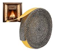 Colle d'étanchéité pour cuisinière - Mastic ignifuge pour fenêtre de poêle à bois - Ruban adhésif résistant à la chaleur - Corde d'isolation durable pour brûleurs à charbon, chauffage à granulés,