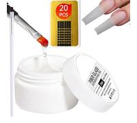 Colle d'extension dure - trente millilitres, fortifiant de structure fibreuse, base de manucure à domicile | Astuce de coiffure Liquide de sculpture Adhésif auto-nivelant Finitions de finition Superpo