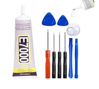 Colle E7000, Colle Forte E7000 Ecran Smartphone Réparation 50 g, E7000 Colle Extra Forte, Glue Smartphone, Colle B7000 pour Ecran Tactile, Colle A Bijoux, Colle Téléphone Portable E7000