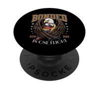 Collé en Un Seul vol, Oiseaux Sauvages, Aigle et Ara. PopSockets PopGrip Adhésif