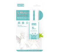 Colle Epoxy bi-Composant, 5 Minute Colle Époxy Transparente 25ml, Multi-Usages à Durcissement Rapide Colle Epoxy Réajustable pour Réparer les Plastiques Durs, Métaux, Céramiques, Bois