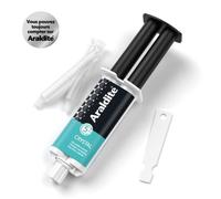 Colle époxy bi-composant - CYANOLIT - Araldite - Crystal - 24 ml - Transparent - Haute résistance - Idéale pour assemblages discrets