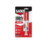 Colle époxy - SADER - Rapide - 25 ml - Bicomposant - Résistante