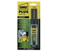 UHU Colle époxy 2 composants Colle Époxy Plus – super forte, rapide et précise – transparente – 15 g