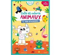 Colle et Colorie - Animaux - Isabelle Jacqué - Fleurus - broché - Document jeunesse