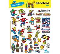 Colle et décore - Décalcos cool - - Alice Turquois - Deux Coqs D'or - Document jeunesse