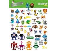 Colle et décore - Tattoos pixels - - Collectif - Deux Coqs D'or - Document jeunesse