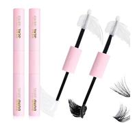 Colle et fixateur pour faux cils double embout, fixation forte, mascara waterproof longue tenue et anti-bavures, pour extensions de cils à faire soi-même