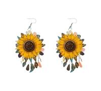 Colle Fabricant Outils Trousse Bijoux New Model Literary And Artistic Style Versatile Earrings Colle Nettoyeur Artisanat Bijoux (Yellow, One Size)