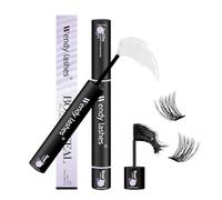 Colle Faux Cils Lash Bond et Seal Lightweight Cluster Cils Adhésif Maintien Ferme Pendant 72 Heures Rehaussement Cils DIY Imperméable Faux Cils Individuel Colle(6ml+6ml)
