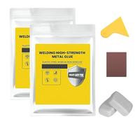 Colle Fer-Boue Plastique, Colle MéTal Haute RéSistance Pour Soudure, Fer-Boue De RéParation, Pour Tuyaux, Trous Muraux, Bois, Plastique, Projets De Scellement Et De Collage Diy (Gray,2)