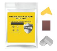 Colle Fer-Boue Plastique, Colle MéTal Haute RéSistance Pour Soudure, Fer-Boue De RéParation, Pour Tuyaux, Trous Muraux, Bois, Plastique, Projets De Scellement Et De Collage Diy (White,1)
