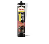Pattex Ni Clou Ni Vis Fix Objets Lourds, Colle de fixation forte tous supports, colle de construction puissante et flexible, colle blanche, cartouche de 460 g