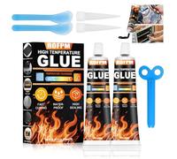 Colle Forte Haute Température, Noir Silicone, Mastic Refractaire | Pate A Joint Plaque Cuisson, Heat Resistant Glue Pour Four Vitre, Cheminee, Poele A Bois/Granulé, Carrelage, Plaque Induction