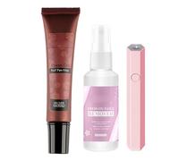 Colle gel pour ongles à presser, gel de colle à ongles solide | Colle à ongles solide et forte,Colle à ongles solide et douce, Spray dissolvant pour faux ongles, colle à pression pour usage domestique
