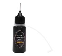 Colle Gel pour Ongles et Pierres Décoratives, Application Précise, Noir