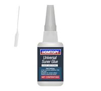 Colle haute performance 50 g étanche avec bouchon anti-obstruction - Colle universelle pour plastique, verre, bois, métal, etc.