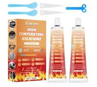 Colle Haute Température, Colle Transparente Haute Température, Colle Pour Four, Silicone résistante à la chaleur, imperméable, idéale pour les fours, les plaques à micro-ondes, les plaques à induction