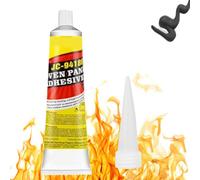 Colle Haute Temperature Four,100ml Silicone Haute Temperature,Colle Refractaire,Mastic Refractaire,Colle Pour Vitre Four,Adapté Au Scellement À Haute Température De Divers Types De Cheminées,Fours