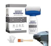 Colle imperméable transparente, scellant de colle imperméable transparent - Agent anti-fuite imperméable - Scellant imperméable anti-fuite, revêtement à base d'eau sans odeur avec rouleau et