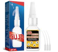 Colle Impression 3D, Gel super-colle extra-fort de 30 g avec bouchon anti-obstruction, colles PLA transparente pour ABS, PLA, PETG, TPU. Collee Imprimante 3D est résistante à la chaleur et à l'eau