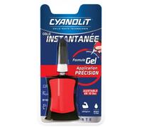 Colle instantanée - CYANOLIT - EXTRA FORTE PRECISION - 4 g - Formule gel - Application précision
