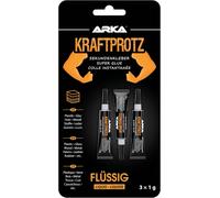 Colle Instantanée Liquide-Kraftprotz 3×1g-Super Glue Ultra-Fluide Pour Fissures & Joints Fins-Capillaire & Transparente-Mini-Dosage Précis Pour Bricolage,Lunettes,Électronique & Modélisme