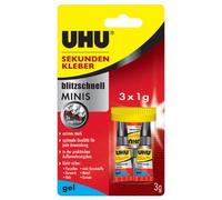 Colle instantanée MINIS GEL, 3 tubes de 1 g