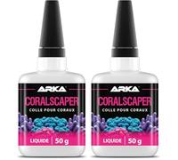 Colle liquide corail 50 g - ARKA CORALSCAPER - super glue extra fluide pour fixation récifale large & précise - colle rapide pour SPS, LPS & roches poreuses - adhérence instantanée sous l’eau