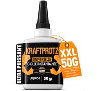 ARKA - KRAFTPROTZ liquide | 50 g | Superglue | Extra forte et universelle | Colle les métaux, le plastique, la pierre, le plastique, le bois, le verre, les tissus, le cuir, le caoutchouc, etc. |