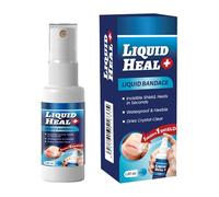 Colle liquide pour la peau - Spray adhésif transparent pour fermeture de plaies, bandage liquide à séchage rapide pour petites coupures éraflures, soins des blessures sportives, pansement protecteur