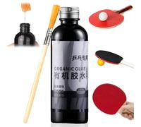 Colle liquide pour raquette de tennis de table, 100 ml, caoutchouc pour raquette de pingpong avec brosse spéciale, ensemble adhésif professionnel pour raquette de tennis de table, colle liquide pour