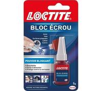 LOCTITE Colle Bloc Écrou" - Résine autobloquante pour éviter le desserage par vibration de boulons , écrous, vis - flacon 5 ml"