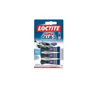 Colle - LOCTITE - Super Glue 3 - Résiste à l'eau - Pack 3x1g - Cyanoacrylate