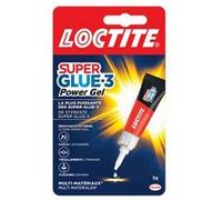 Loctite Colle cyanoacrylate SUPERGLUE-3 Power Gel tube 3 g – Blister 12 unités