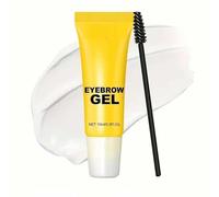 Colle longue durée pour sourcils, gel 2 en 1 waterproof pour des sourcils fournis et définis, formule longue tenue résistante aux bavures pour une tenue toute la journée et un coiffage facile
