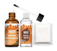 Colle Maquillage Visage with Dissolvant, Latex Liquide Collodion, Durable Colle Visage, Liquide de Cicatrice de Maquillage, Colle Visage Maquillage Halloween, Fêtes, Noël(30ml*2)