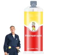 Colle Métal,Collage Fonderie et Réparation Métallique | Scellant Industriel Imperméable pour Ciment Acrylique, Électroménager et Acier Inoxydable