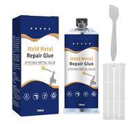 Colle métallique Weld Metal Repair Glue 100 ml Colle de réparation universelle Colle métallique extra forte imperméable Colle métallique liquide Réparation Pâte de réparation Moyen pour la rouille (1