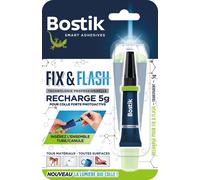 Colle méthoxyéthyl cyanoacrylate FIX & FLASH Bostik - Poids 5 g