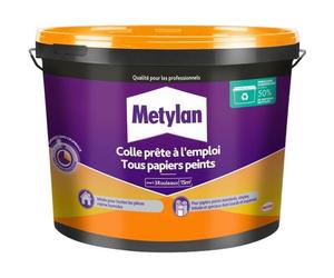 Colle - METYLAN - 2977192 - Prêt à l'Emploi - Tous Papiers Peints - Seau - 2,25kg