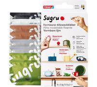 Colle Modelable Fixante Sugru De Tesa Haute Adhésion Pour Tout Usage, Pack De 8 (8 X 3,5 G) En Noir, Blanc, Vert, Marron Et Gri