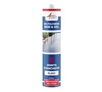 Colle ms, polymère, mastic d'étanchéité - 290 ml x 1 Blanc Pur - RAL 9010 - ARCANE INDUSTRIES