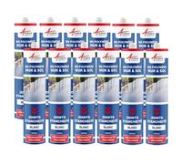 Colle MS Polymère, Mastic d'Étanchéité 290 ml x 12 Blanc Pur - RAL 9010