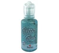 Colle Pailletée Métallique, Flacon 20 Ml, Bleu Lagon