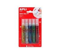 Colle Paillettes 5 Tubes Glitter Glue 3d